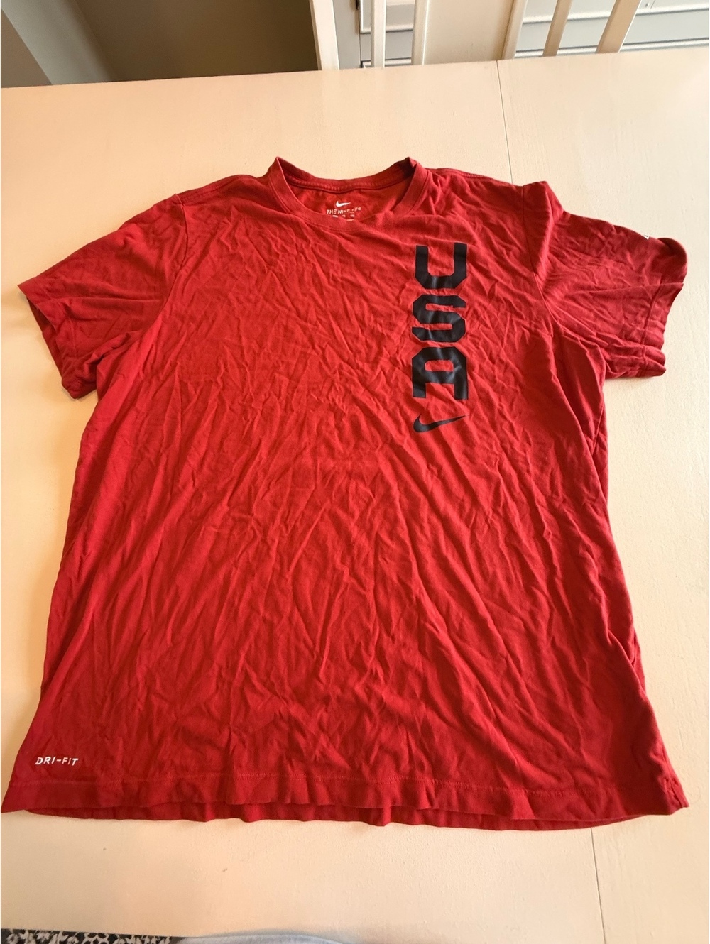 Nike Dri-FIT USA Basketball Red T-Shirt XXL #basketball